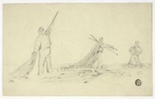Men Carrying Nets, n.d. Creator: John Skinner Prout