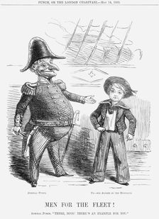 Men for the Fleet! 1859. Creator: Unknown