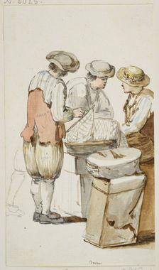 Men from Bern, c1771-1772. Creator: Georg Melchior Kraus