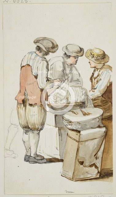 Men from Bern, c1771-1772. Creator: Georg Melchior Kraus.