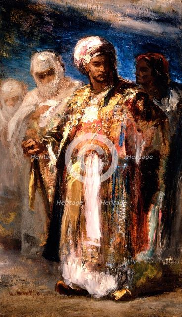 Men in Oriental Costumes, c1845. Creator: Narcisse Virgile Diaz de la Pena.