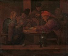 Men Playing Cards in a Tavern, c.1660-c.1680. Creator: Daniel Boone
