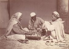 Men Playing Chess, Damascus, 1888. Creator: Unknown