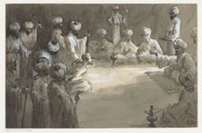 Men's meeting, 1910 or earlier. Creator: Louwerse, H.C.