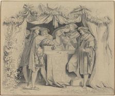 Men Throwing Dice. Creator: Unknown