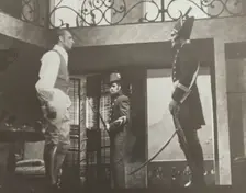 Men with bayonet and sword, 1938. Creator: Unknown