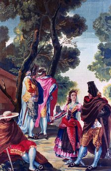 Men with faces hidden c1760-1820. Artist: Francisco Goya