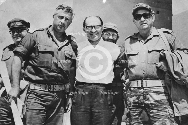 Menachem Begin (1913-1992), 6th Prime Minister of Israel, during the Six Day War, 1967. Artist: Unknown