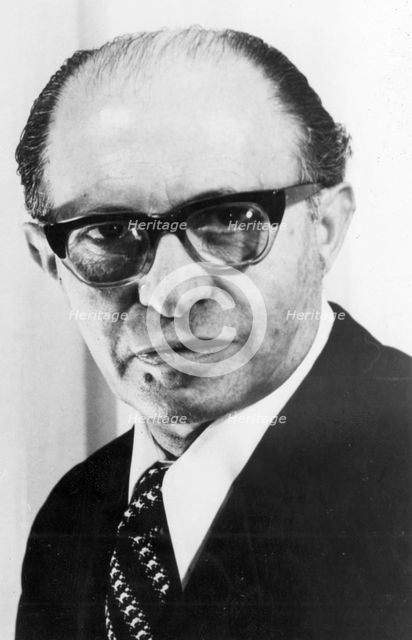 Menachem Begin (1913-1992), Polish-born Israeli statesman, 1978. Artist: Unknown