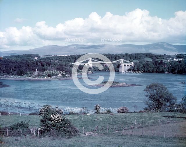 Menai Bridge, Wales, c1955. Creator: Arthur Charles Kirby Ware.