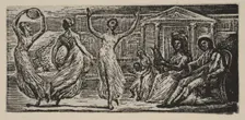 Menalcus Watching Women Dance, from Thornton's Pastorals of Virgil, 1821. Creator: William Blake
