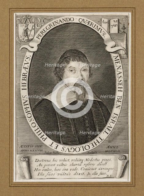 Menasse ben Israel (1604-1657). Artist: Italia, Salom (ca 1619-ca 1655)