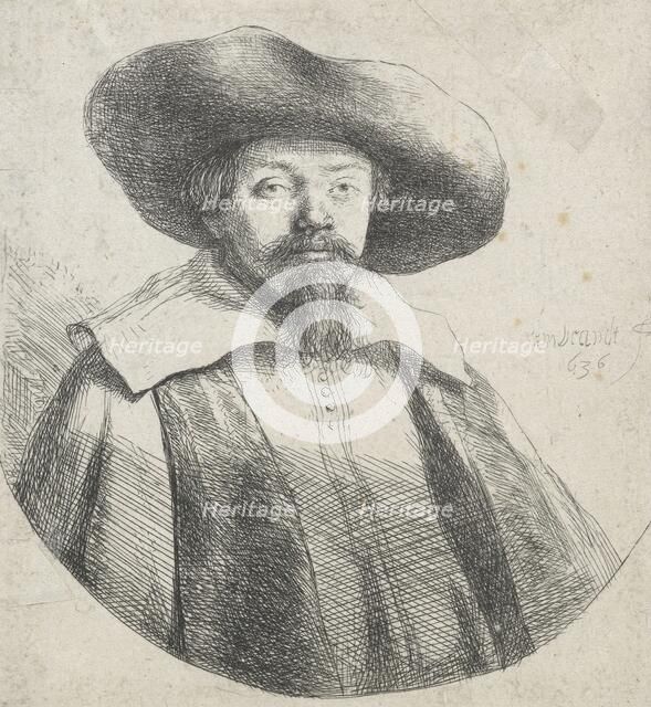 Menasseh ben Israel, 1636. Creator: Rembrandt Harmensz van Rijn.