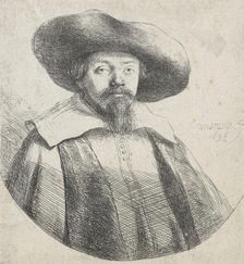 Menasseh ben Israel, 1636. Creator: Rembrandt Harmensz van Rijn