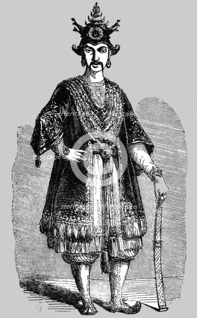 'Mendoh-Men, Emperor of Burmah; The Burman Empire', 1854. Creator: Unknown.