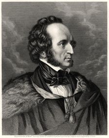 Mendelssohn 19th century. Artist: C Cook