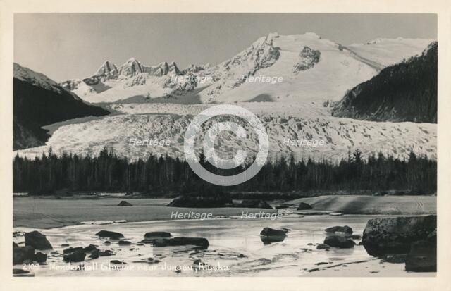 'Mendenhall Glacier near Juneau, Alaska', c1940.  Artist: Unknown.