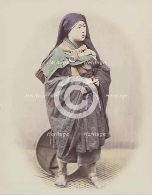 Mendicant Nun, 1868. Creator: Felice Beato.