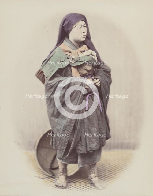 Mendicant Nun, 1868. Creator: Felice Beato.