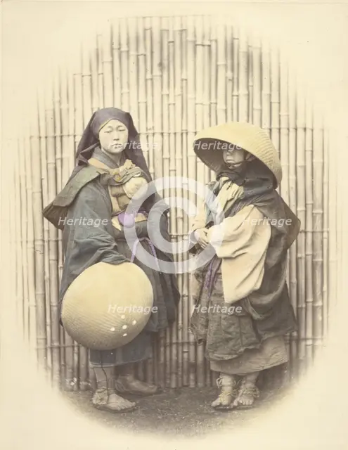 Mendicant Nuns, 1863-1868. Creator: Felice Beato.