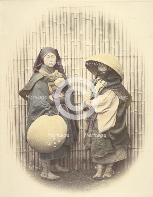 Mendicant Nuns, 1863-1868. Creator: Felice Beato.
