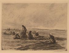 Mending the Nets, 1894. Creator: Max Liebermann