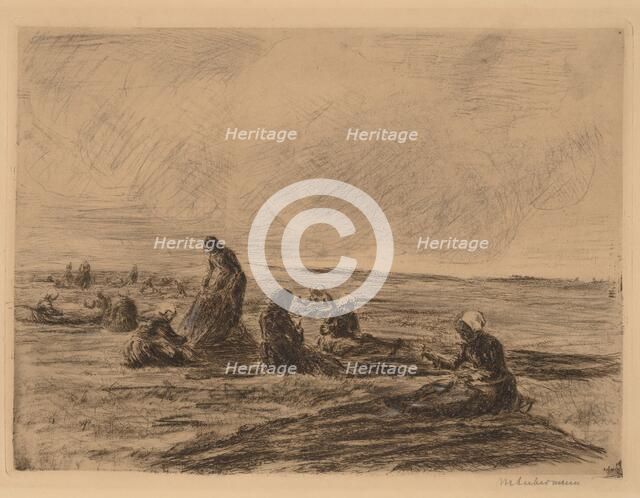 Mending the Nets, 1894. Creator: Max Liebermann.