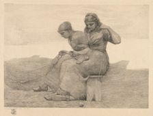 Mending the Tears, 1888. Creator: Winslow Homer (American, 1836-1910)