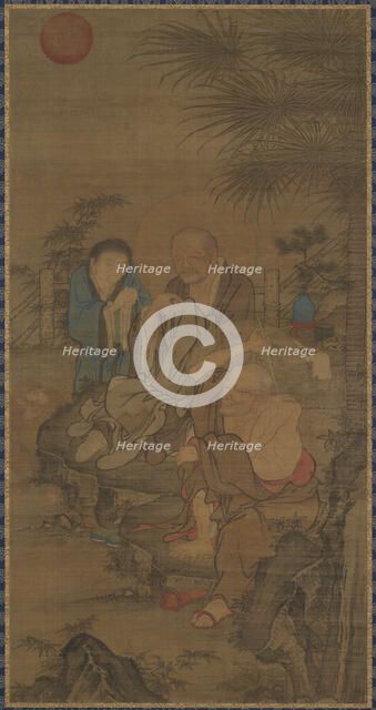 Mending Clothes in the Early Morning Sun, Ming dynasty, 15th-16th century. Creator: Unknown.