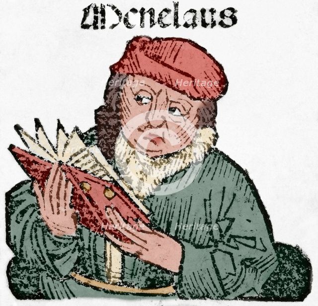 Menelaus, King of Sparta, husband of Helen of Troy and a central figure in the Trojan War 16th cent. Creator: Unknown.