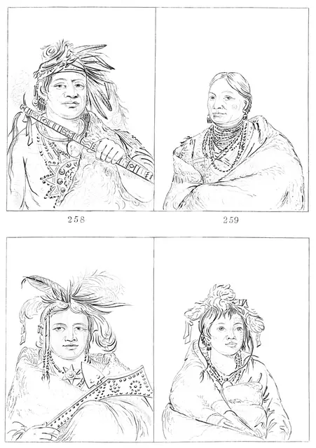 Menominees, 1841.Artist: Myers and Co