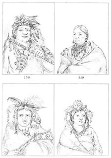 Menominees, 1841.Artist: Myers and Co