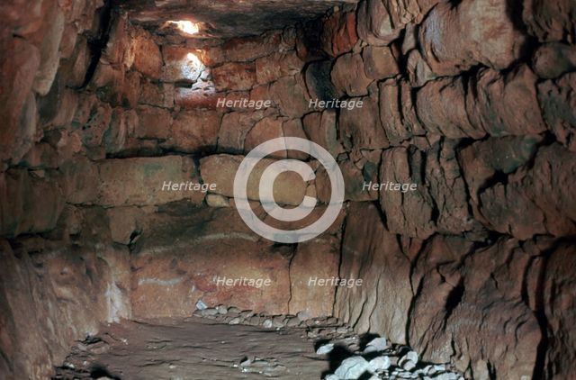 Menorca Naveta d'es Tudons, interior view, c.2000 BC Artist: Unknown