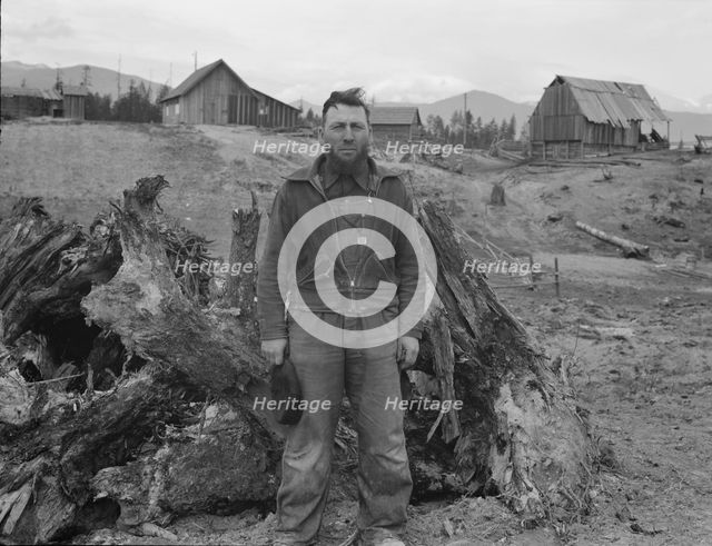 Mennonite farmer, formerly wheat farmer in Kansas..., Boundary County, Idaho, 1939. Creator: Dorothea Lange.