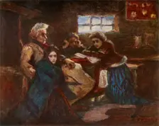 Menshikov in Berezovo (a study) 1881, (1965). Creator: Vasily Surikov