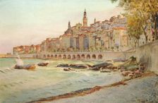 Mentone, from Garavan c1910, (1912). Artist: Walter Frederick Roofe Tyndale