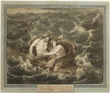 Mentor and Telemachus, Having Survived the Storm, Are Spirited to the Island of Calypso..., 1808. Creator: Bartolomeo Pinelli
