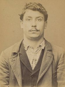 Mentenich. François, Joseph. 22 ans, né le 3/10/71 à Paris XIIe. ébéniste. Anarchiste. 2/7..., 1894. Creator: Alphonse Bertillon