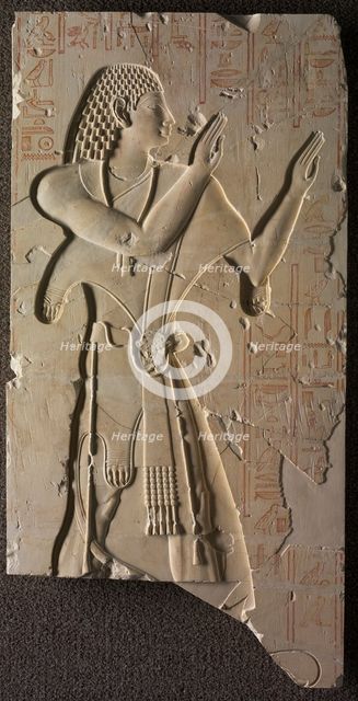 Mentuemhat in Ecclesiastical Dress, c. 667-647 BC. Creator: Unknown.