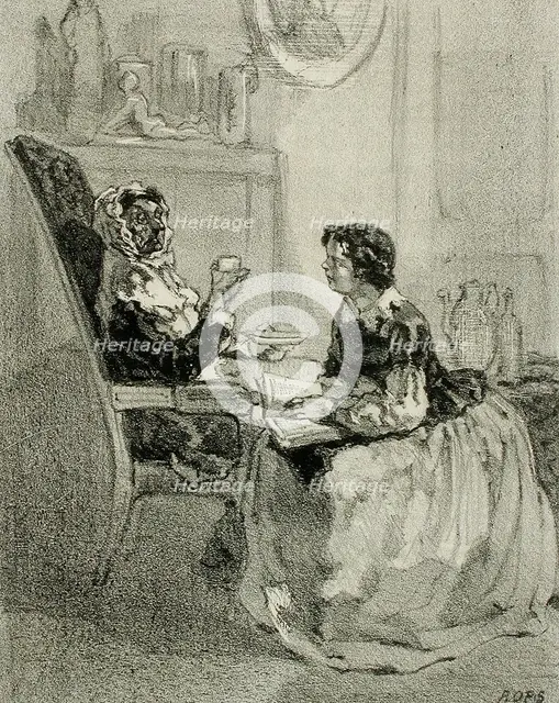 Menus Propos, 1856. Creator: Félicien Rops.