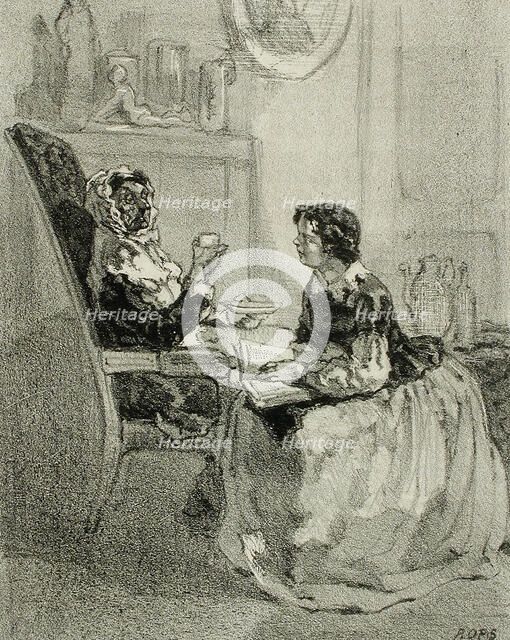 Menus Propos, 1856. Creator: Félicien Rops.