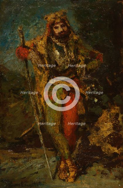 Mephisto from the Opera Faust, 1870/86. Creator: Adolphe Monticelli.