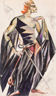 Mephistopheles. Costume design for the opera Faust by Ch. Gounod, 1924. Creator: Fyodor Fyodorovsky