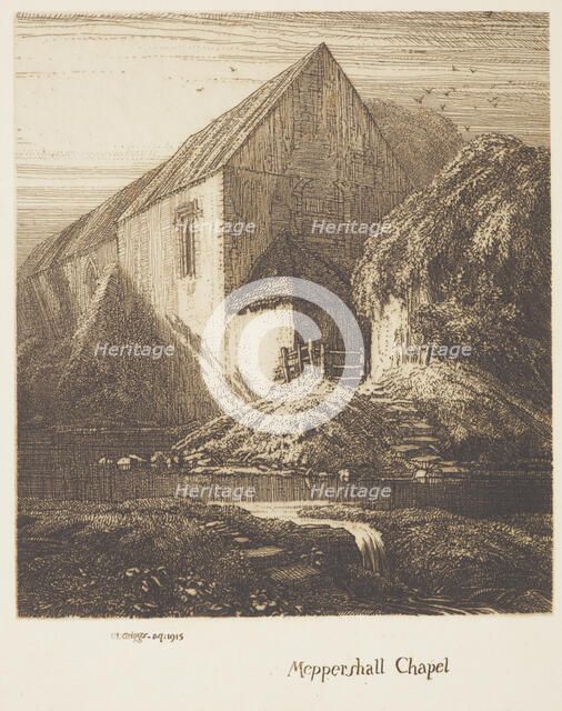 Meppershall Chapel, 1915. Creator: Frederick Landseer Maur Griggs.