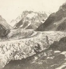 Mer de Glace from Montanvert, 1852., 1852. Creator: William Henry Fox Talbot