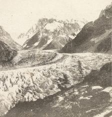 Mer de Glace from Montanvert, 1852., 1852. Creator: William Henry Fox Talbot