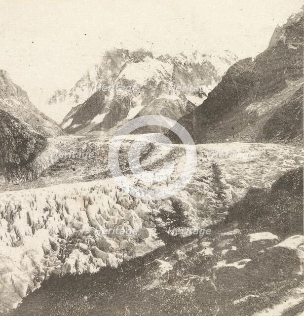 Mer de Glace from Montanvert, 1852., 1852. Creator: William Henry Fox Talbot.