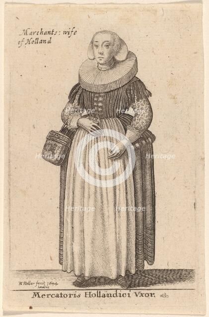 Mercatoris Hollandici Vxor, 1644. Creator: Wenceslaus Hollar.