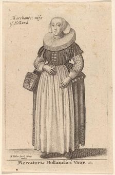 Mercatoris Hollandici Vxor, 1644. Creator: Wenceslaus Hollar