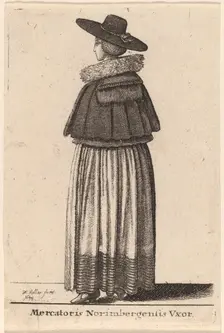 Mercatoris Norimbergensis Vxor, 1643. Creator: Wenceslaus Hollar
